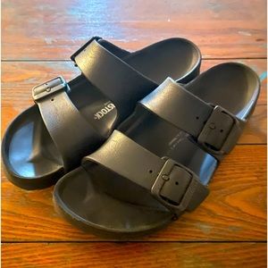 Birkenstock ARIZONA EVA Black Buckle Slide Sandals Women’s Size 38